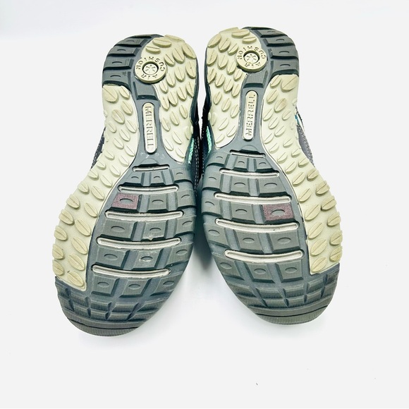 Merrell Soren Low Hiking boots Gray Blue Waterproof Trail shoes women size 5 - Picture 9 of 10